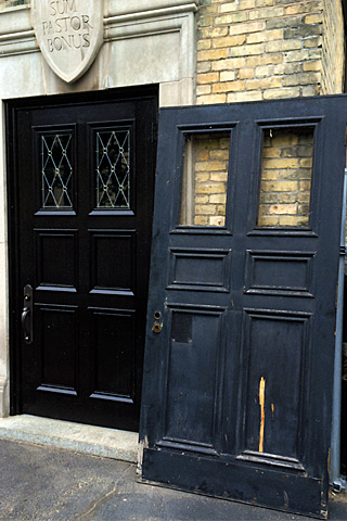 St John Cathedral Side Door "Old & New"