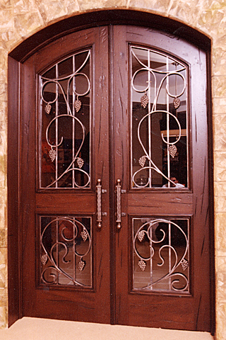 Wine cellar door.