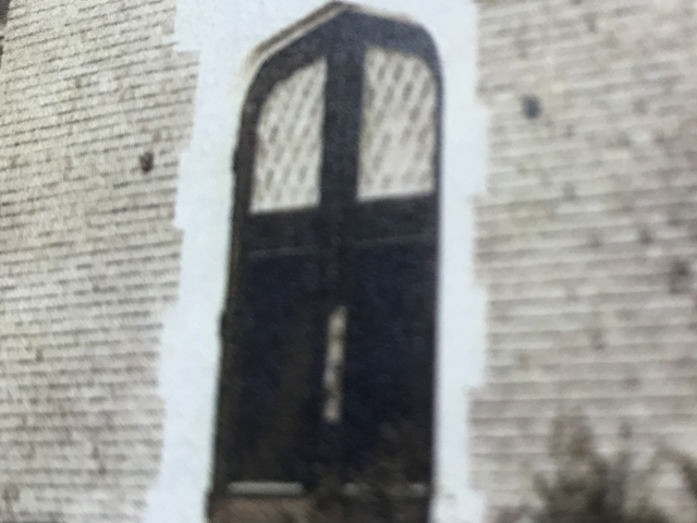 Another reference image received of the original Kenosha Library door.